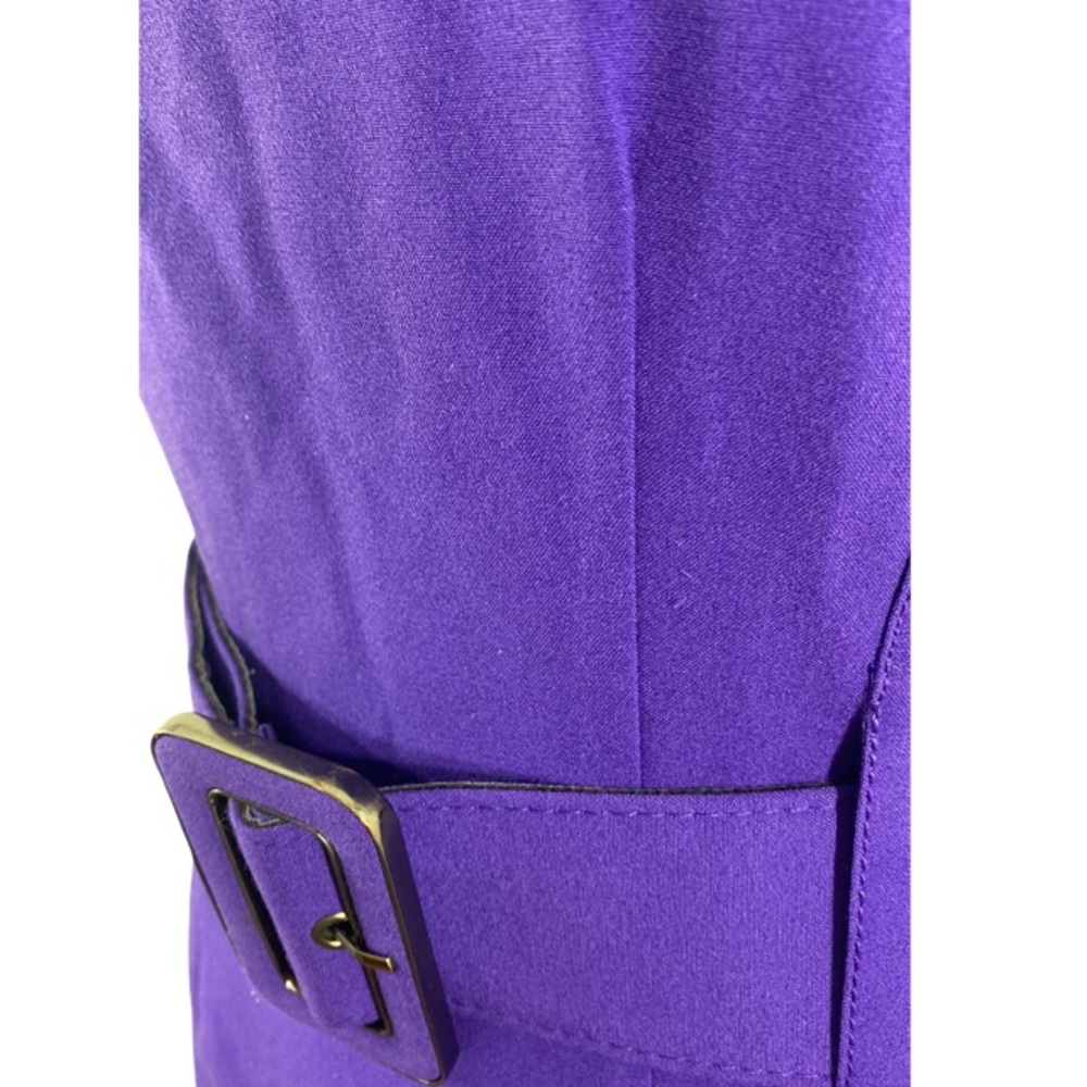 Calvin Klein purple belted sleeveless sheath dress PP21 - Picture 7 of 14